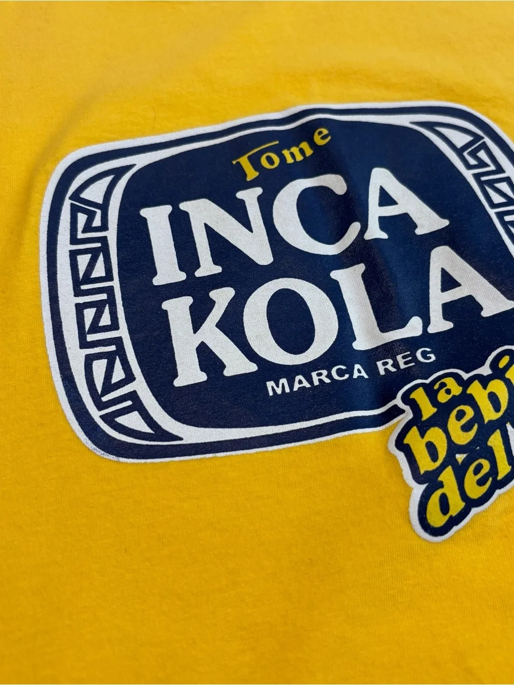 Inca Kola Peru Yellow T-Shirt in EUC
